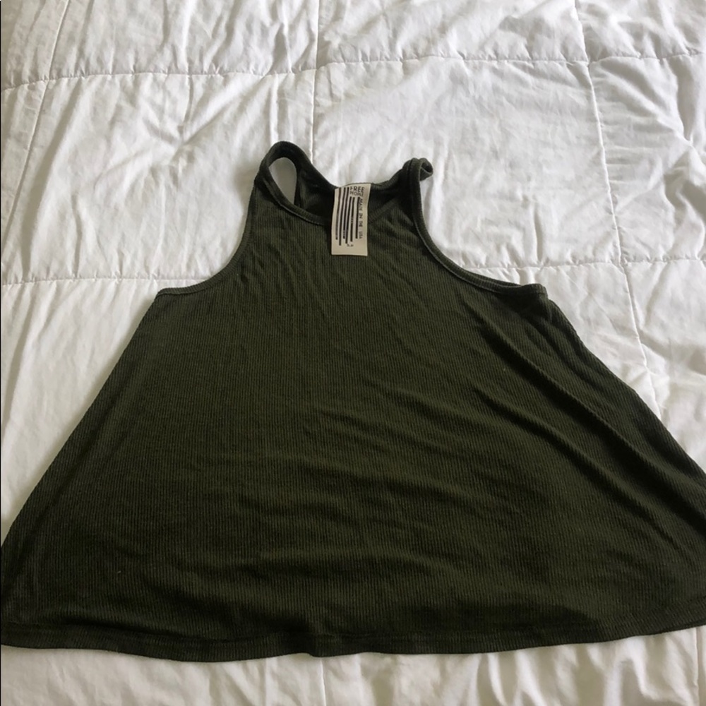 Super cute olive green free people flowy tank